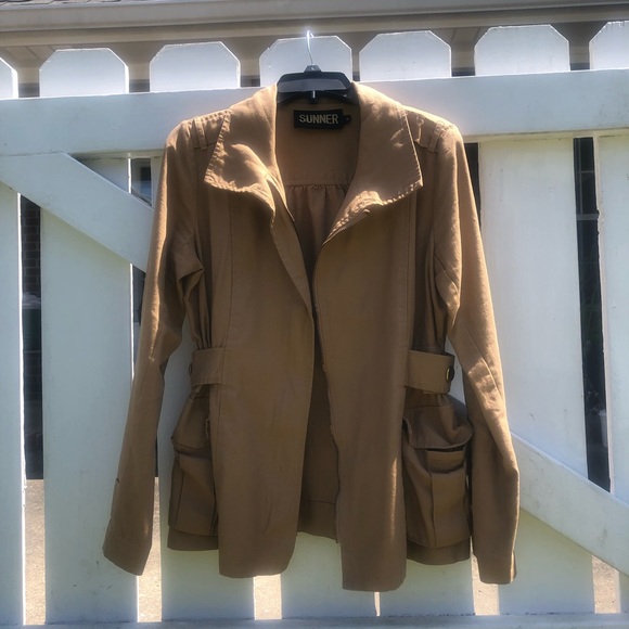 Anthropologie Sunner fawn color lightweight jacket, Medium, EXCELLENT CONDITION - Picture 4 of 9